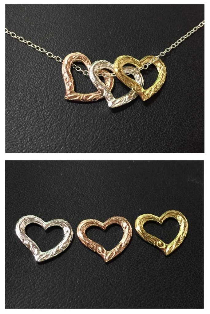 可愛らしい”3連ハート”💛🤍🩷